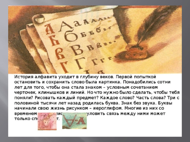 Откуда азбука пошла презентация
