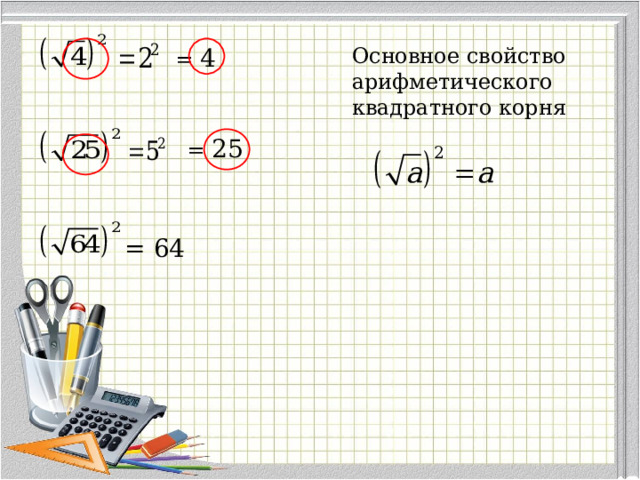 А 8 к 4 квадратные корни вариант