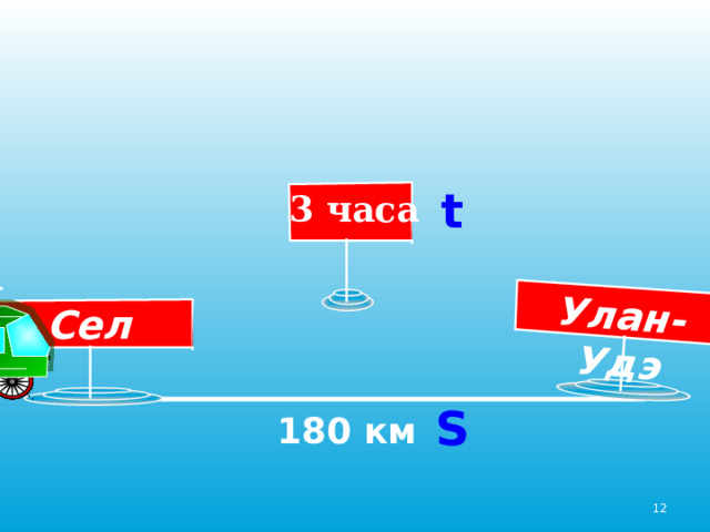 Улан-Удэ t 3 часа Сел S 180 км 11 