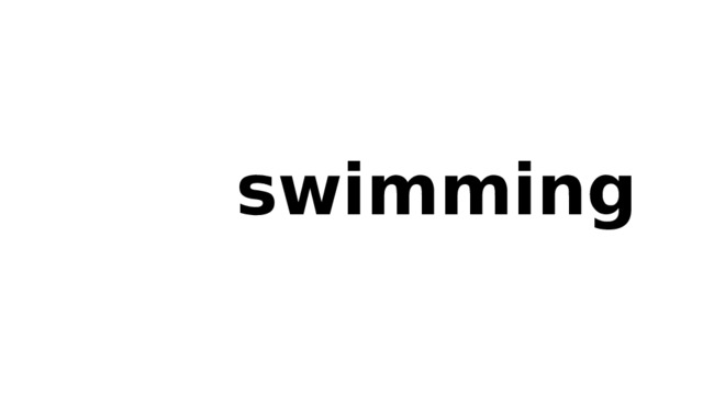  swimming  