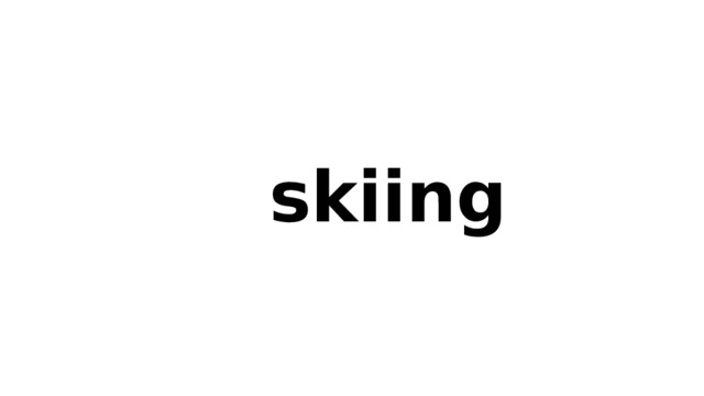  skiing  