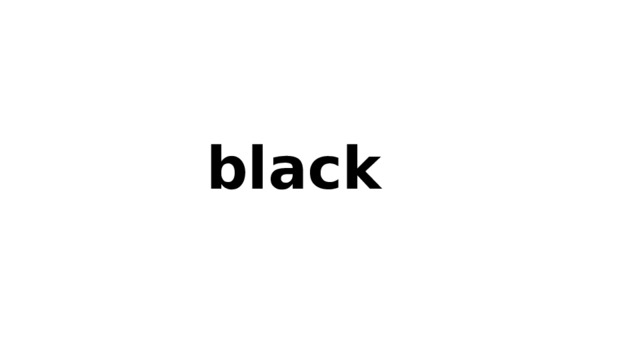 black 