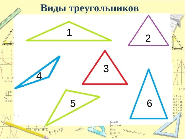 Посмотрите внимательно на рисунок и выпишите номера прямоугольных