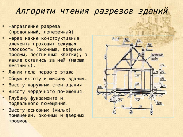 На каком чертеже изображают продольный грунтовый разрез