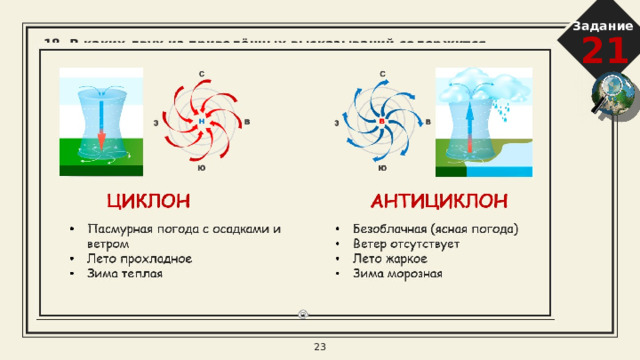 Задание 21 15. В каких двух из приведённых высказываний о реке Лене содержится информация о режиме реки?   1) Всё верхнее течение Лены, до впадения в неё Витима, приходится на горное Прибайкалье. 2) Почти за 70 лет наблюдений установлено, что среднегодовой расход воды в реке Лене составляет 541 км 3  в год. 3) Для реки Лены характерны весеннее половодье и несколько довольно высоких паводков в течение лета. 4) Основное питание реки Лены составляют талые снеговые и дождевые воды. 5) В конце октября Лена покрывается льдом, который сходит в конце мая. 8 