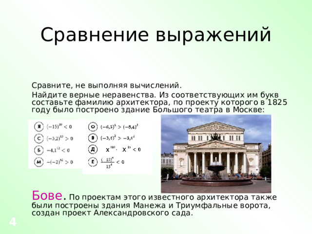 Укажите фамилию архитектора благодаря плану которого в современном