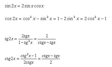 Cos квадрат равен. Синус 2х формула. Синус 2 Икс формула. Тангенс двойного угла. Формула двойного угла синус 2.