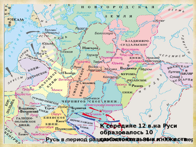 Земли южной руси презентация 6 класс пчелов