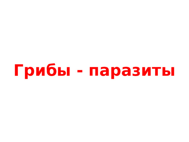  Грибы - паразиты 