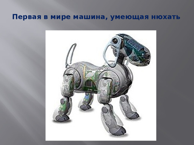  Первая в мире машина, умеющая нюхать 