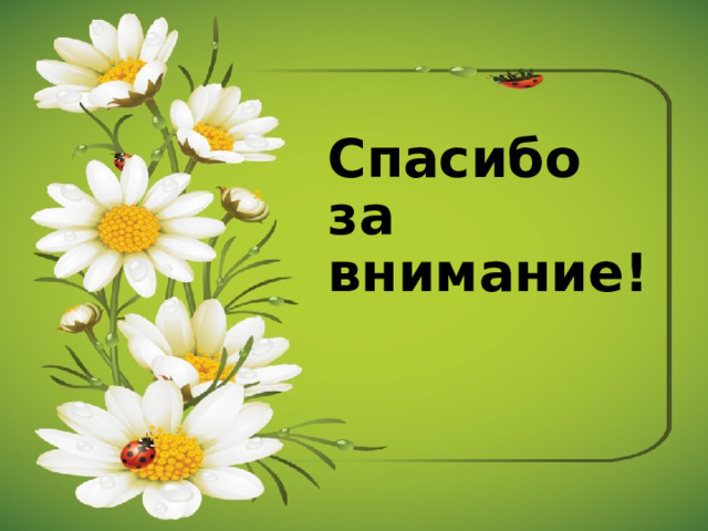 Спасибо за внимание!   