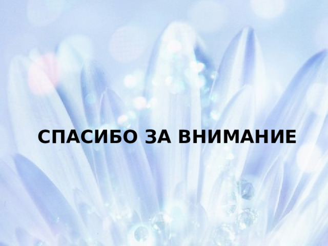 Спасибо за внимание 