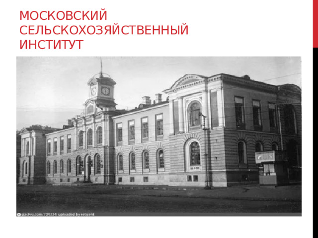 Московский сельскохозяйственный институт 