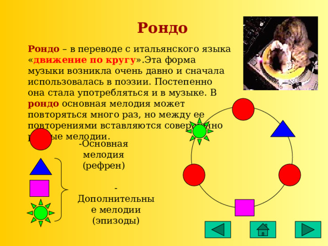 Музыкальная форма рондо презентация