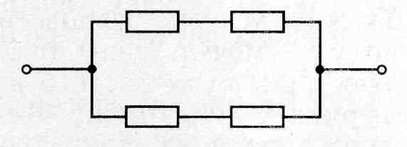 На участке цепи изображенном на рисунке сопротивление каждого резистора равно 2 ом чему равно общее