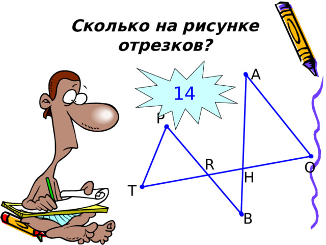 Сколько всего отрезков изображено на рисунке