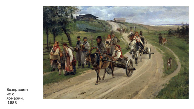 Возвращение с ярмарки,  1883 