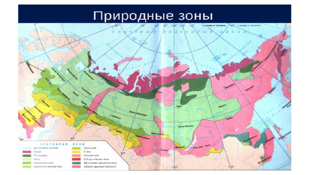 Карта природно хозяйственных зон россии 8 класс