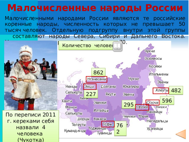 Малочисленные народы численность. Численность народов севера России.
