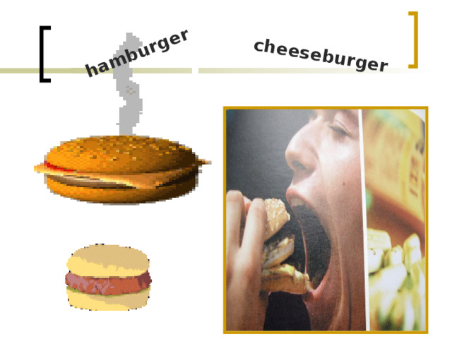 hamburger cheeseburger 