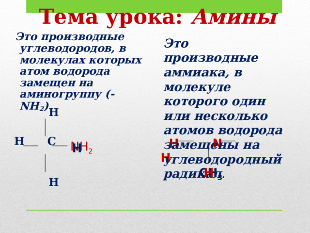 Тест по теме амины 10