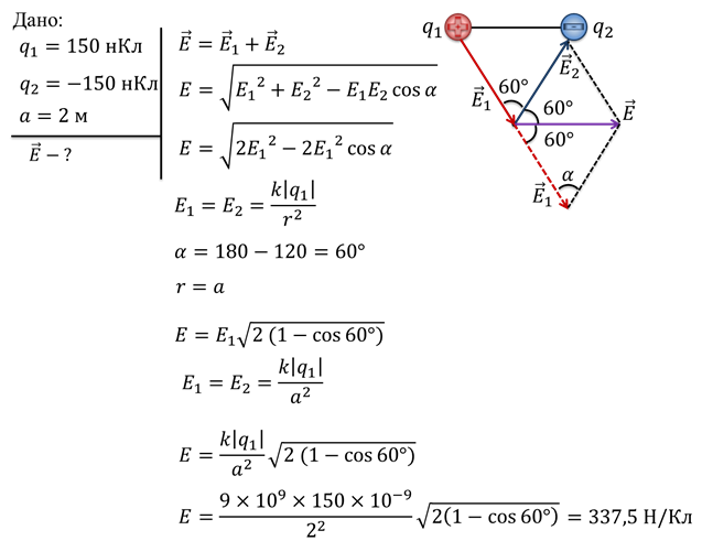 Напряженность электрического поля задачи с решением. Решенные задачи на напряженность электрического поля. Задачи по физике на напряженность электрического поля. Принцип суперпозиции задача 10 класс с решениями.