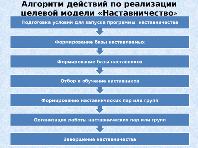 Реализация целевых моделей. Целевая модель наставничества в образовании.