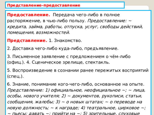 Ошибки в употреблении паронимов в тексте проект