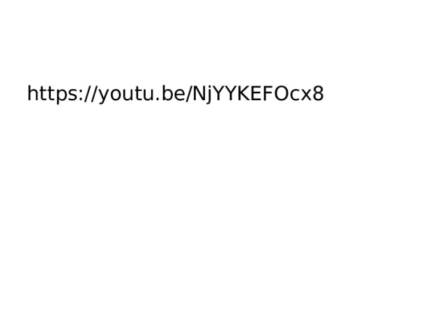 https://youtu.be/NjYYKEFOcx8 