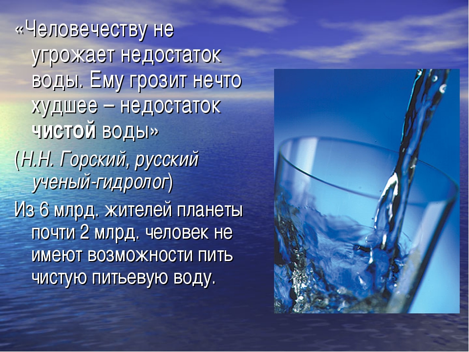 День воды презентация