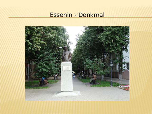 Essenin - Denkmal 