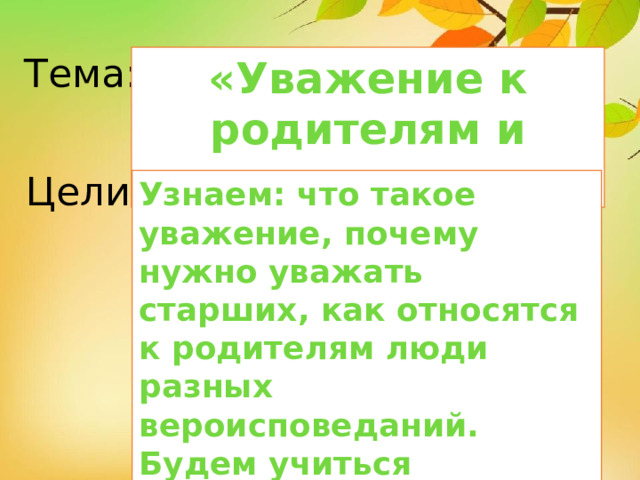 Презентация на тему что такое уважение