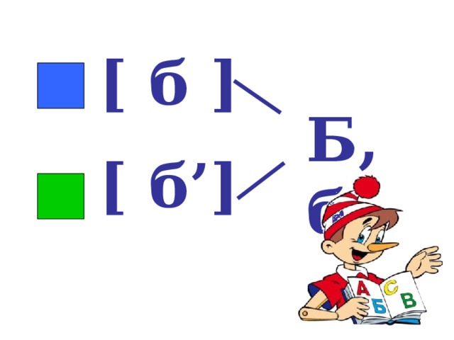 [ б ] [ б’] Б, б 