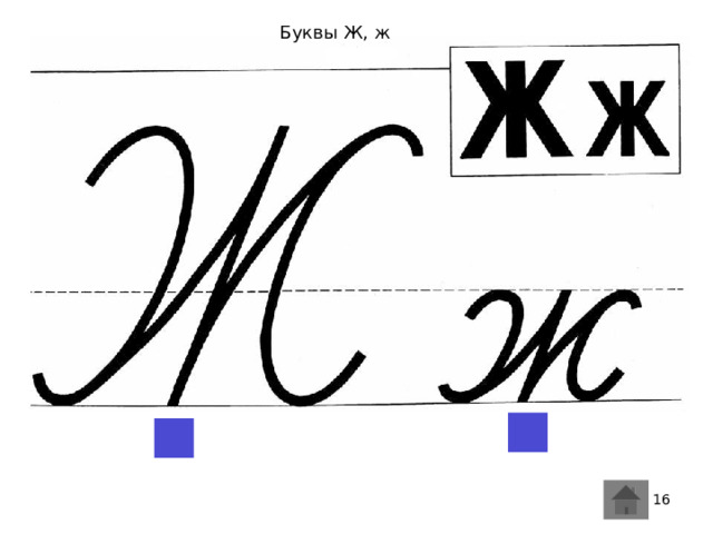 Буквы Ж, ж  