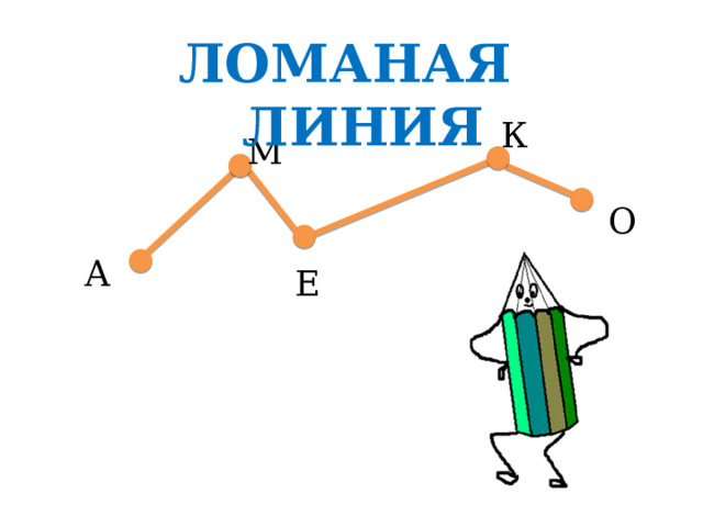 Рисунок ломаными линиями