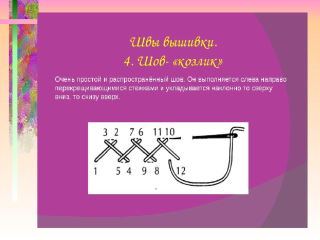 Виды швов 5 класс технология презентация