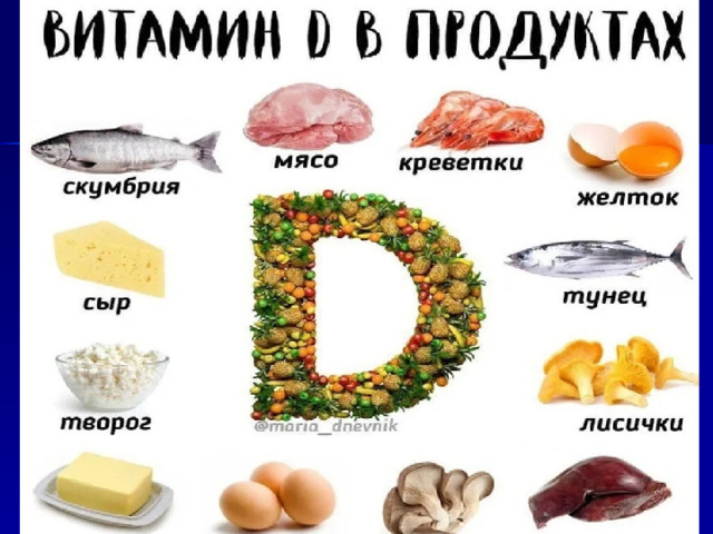  Витамины и минералы  Продукты, богатые витаминами группы В:  хлеб грубого помола ; молоко ; творог ; печень ; сыр ; яйца ; капуста; яблоки; миндаль ; помидоры ; бобовые 