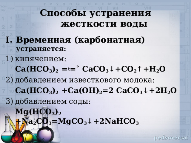 Hco3 2 caco3 h2o. Устранения жёсткости воды прибор.