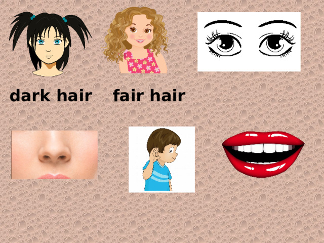 dark hair fair hair 