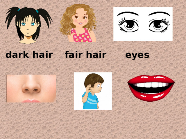 dark hair fair hair eyes 