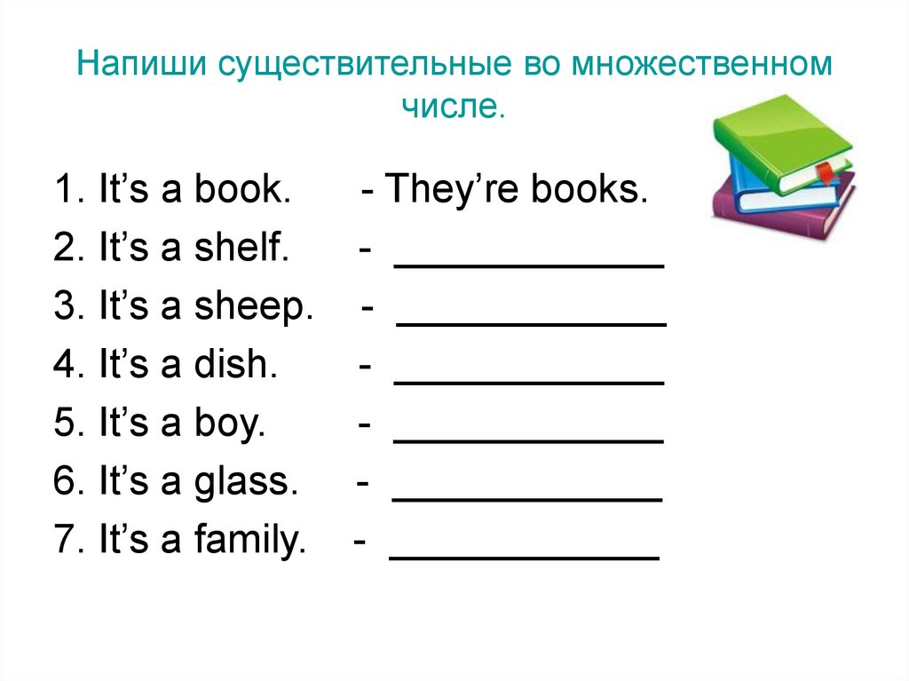 Множественное число 2 класс английский язык презентация