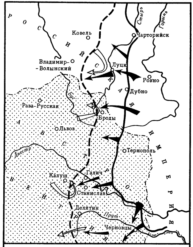 Карта пмв 1916