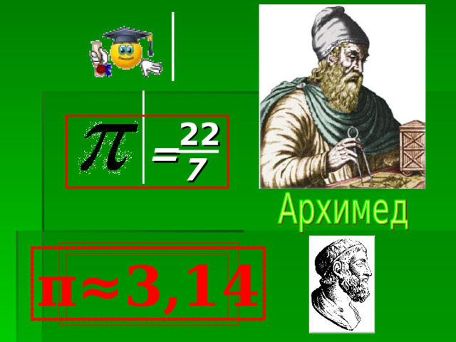 22 = 7 π≈3,14 