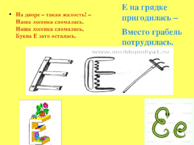 Картинки на что похожа буква е