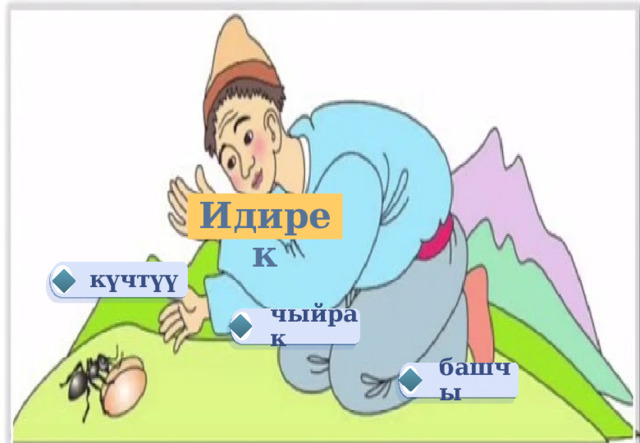  Идирек күчтүү чыйрак башчы 
