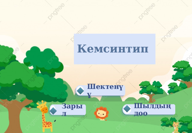 Кемсинтип Шектенүү Шылдыңдоо Зарыл 
