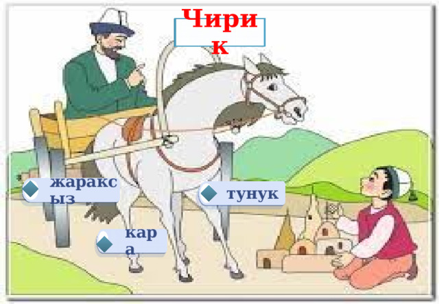 Чирик жараксыз тунук кара 
