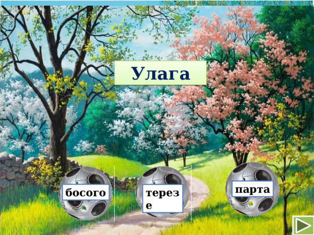 Улага парта босого терезе 