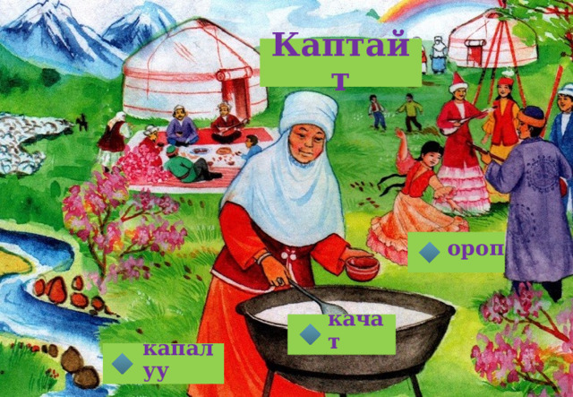 Каптайт ороп качат капалуу 
