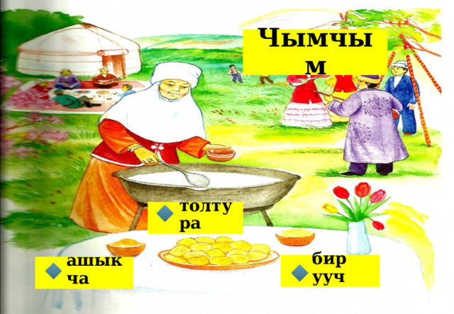 Чымчым толтура бир ууч ашыкча 